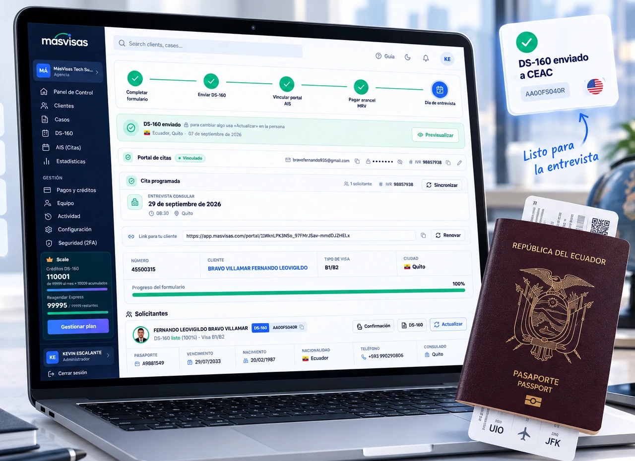 Más Visas Tech en funcionamiento